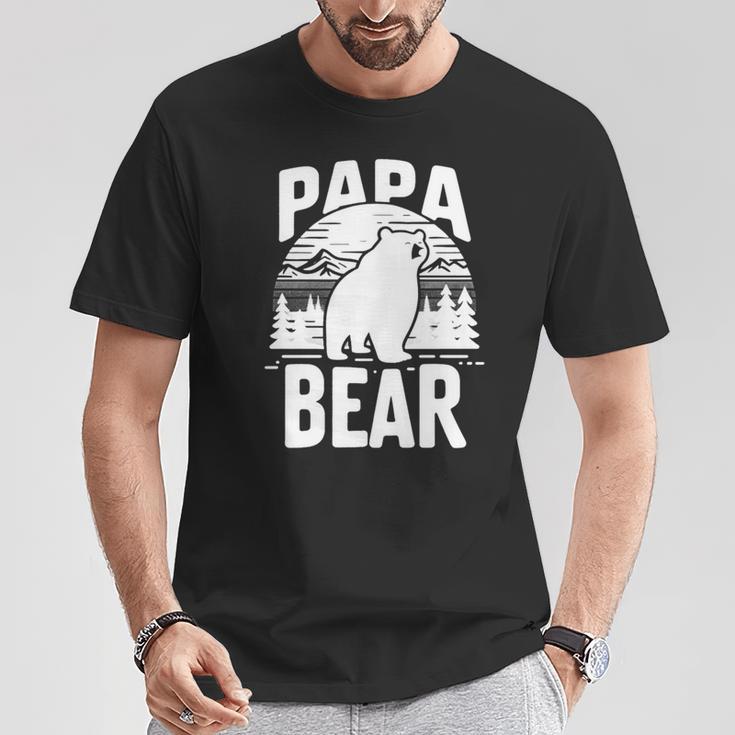 Papa Bear Für Stolzenater Ehemann Onkel Zumatertag T-Shirt Lustige Geschenke