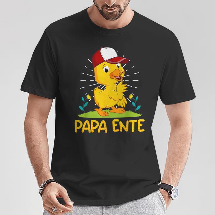 Papa Ente Entenliebhaber Männer Enten T-Shirt Lustige Geschenke