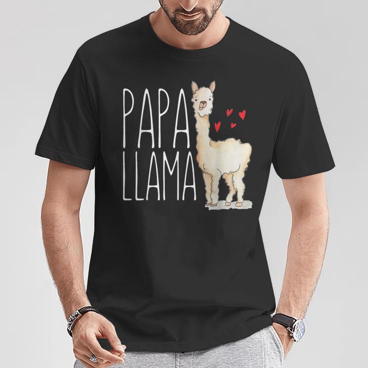 Papa Lama Lustig Passende Familie Stamm Papa Opa T-Shirt Lustige Geschenke