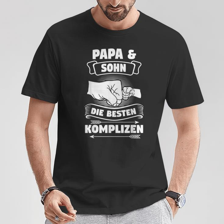 Papa Sohn Die Beste Komplizen Black S T-Shirt Lustige Geschenke