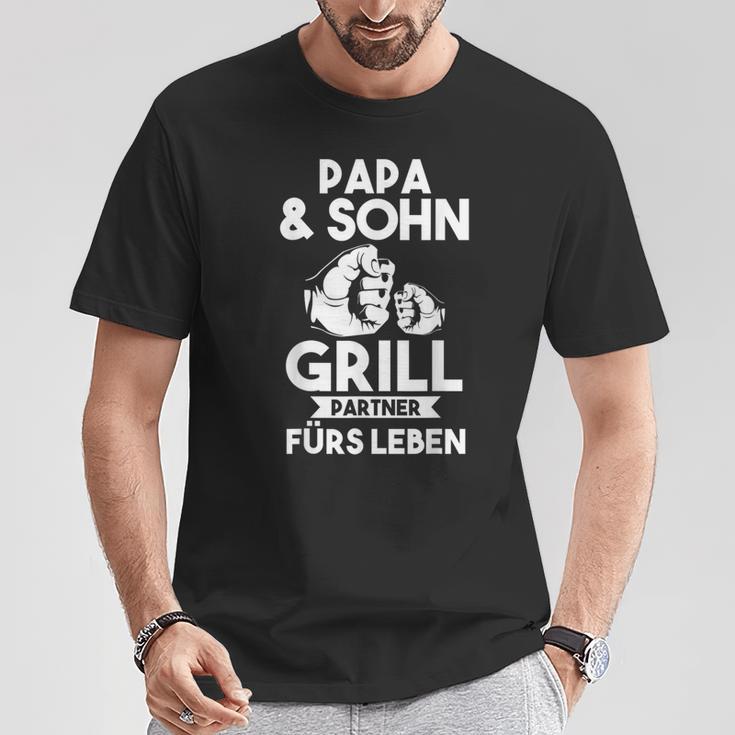 Papa Und Sohn Grillmeister Grilling T-Shirt Lustige Geschenke