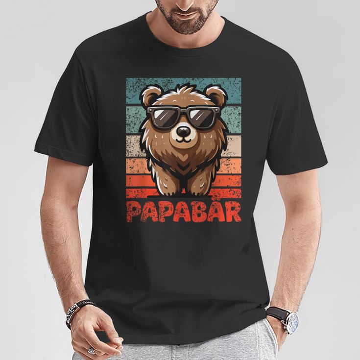 Papabäratertag Bester Papa Bär T-Shirt Lustige Geschenke