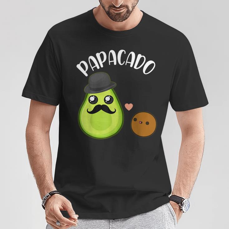 Papacado Papa Avocado Lover Matching Dad Father's Day T-Shirt Unique Gifts