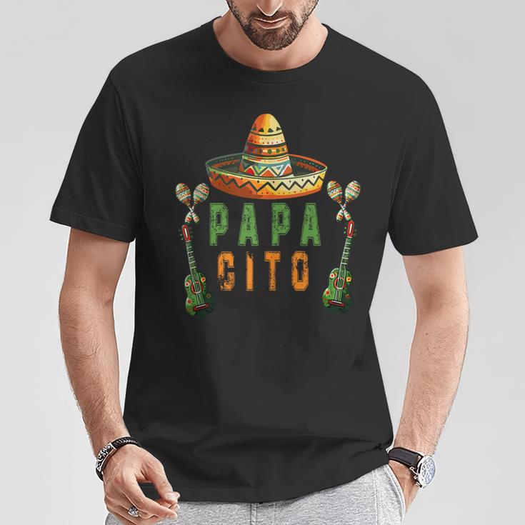 Papacito Lustiger Mexikanischer Papa Cinco De Mayoatertag T-Shirt Lustige Geschenke