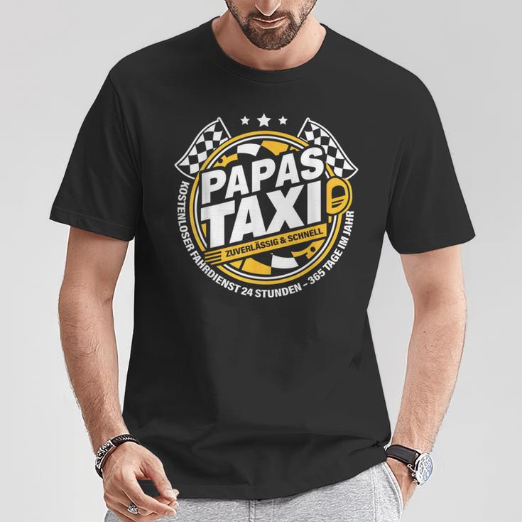 Papa´S Taxi Chauffeur Auto Fahren Bringen Und Holen T-Shirt Lustige Geschenke