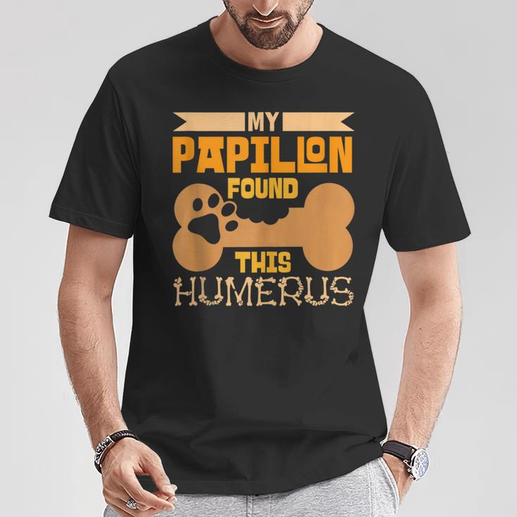 My Papillon Found This Humerus Classic Bone Lover Dog Breed T-Shirt Unique Gifts