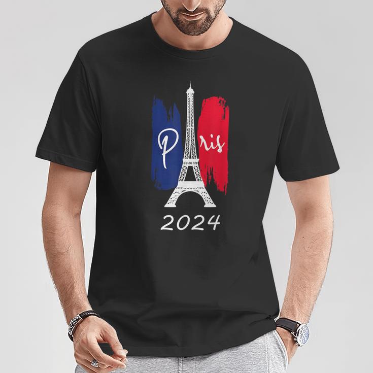 Paris France 2024 T-Shirt Lustige Geschenke