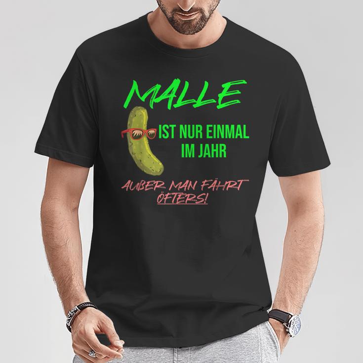 Party With Malle Ist Nur Einmal Im Jahr Aussman Fahren Öfters S T-Shirt Lustige Geschenke