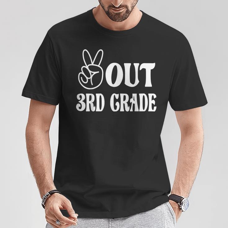 Peace Out 3Rd Grade Third Grade Graduation Girls Boys T-Shirt Unique Gifts