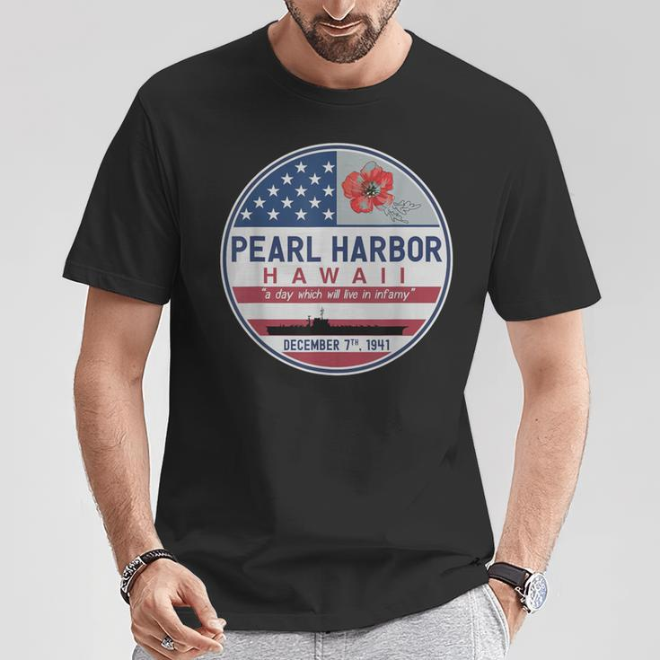 Pearl Harbor Memorial Hawaii Vintage Usa Flag Day Of Infamy T-Shirt Personalized Gifts