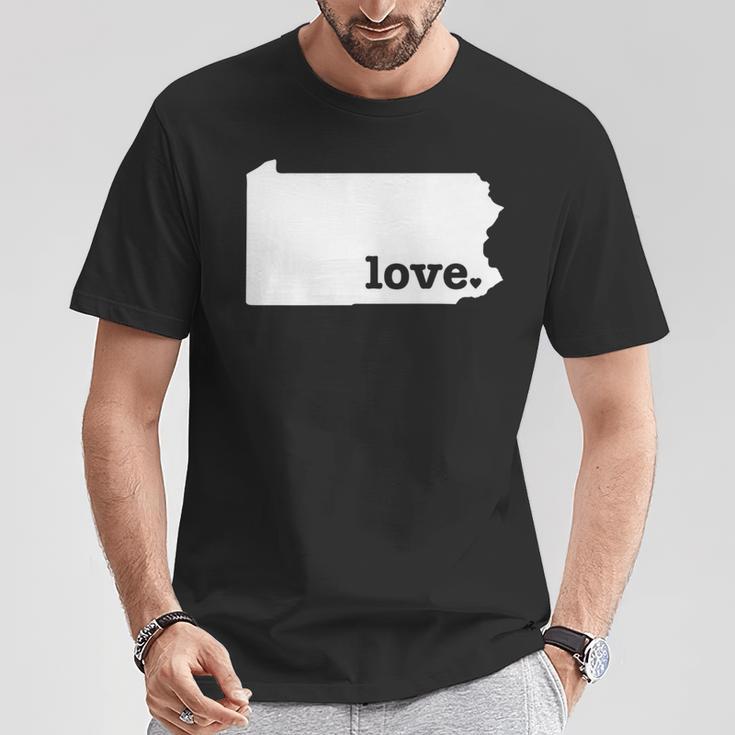 Pennsylvania Love Hometown State Pride T-Shirt Unique Gifts