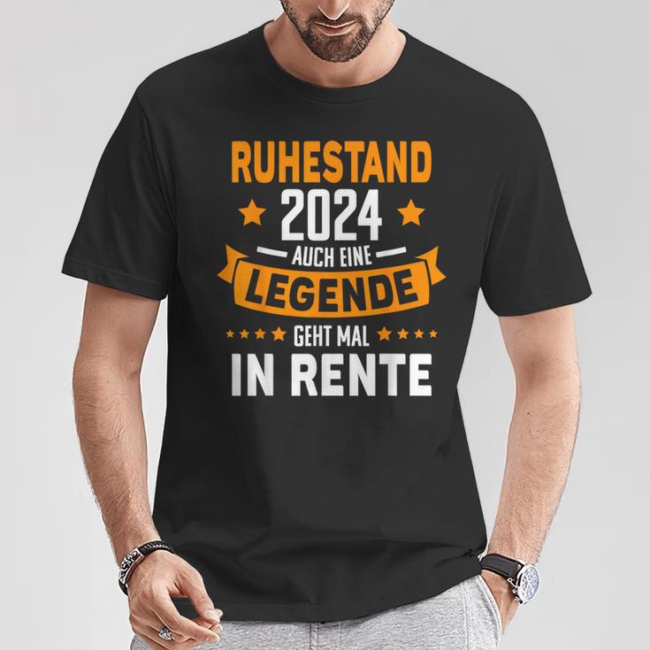 Pensioner 2024 Retirement 2024 Also Eine Legend Rente T-Shirt Lustige Geschenke