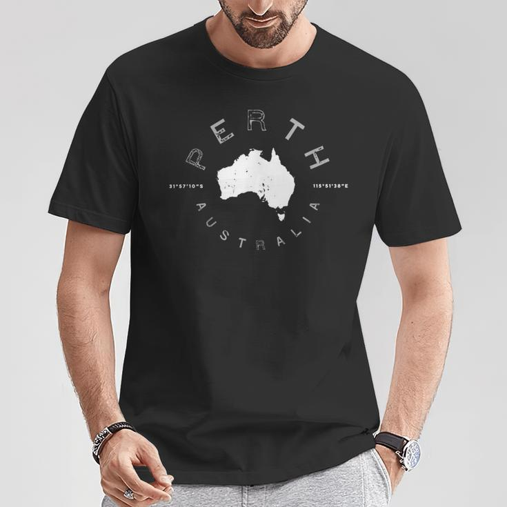 Perth Australia Retro Vintage Graphic T-Shirt Unique Gifts