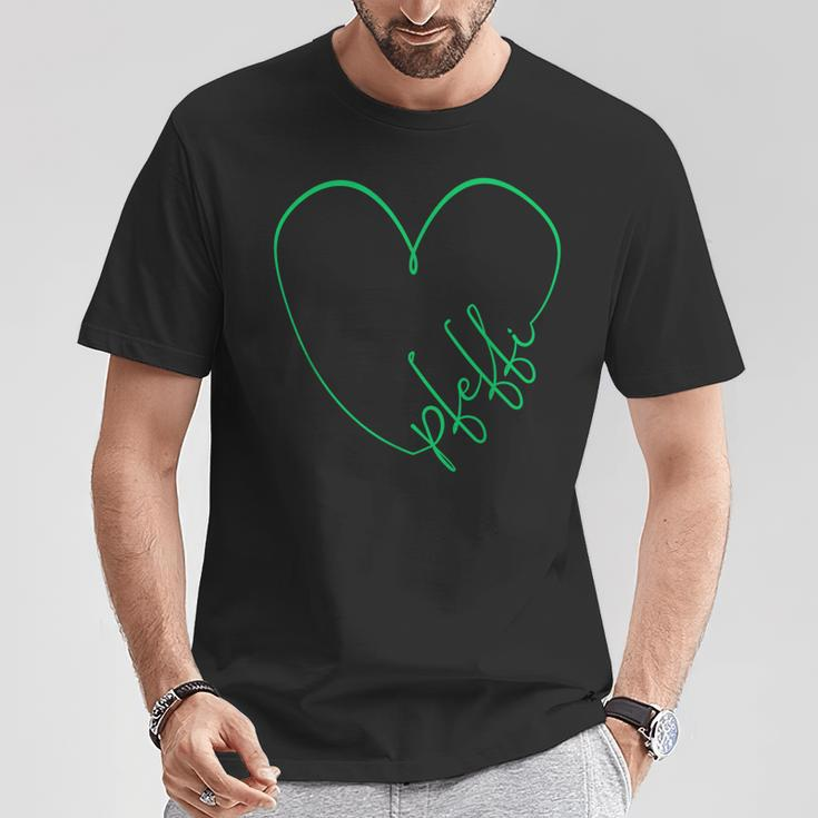 Pfeffi Heart Pepper Peppermint Liqueur Crew Pepper T-Shirt Lustige Geschenke