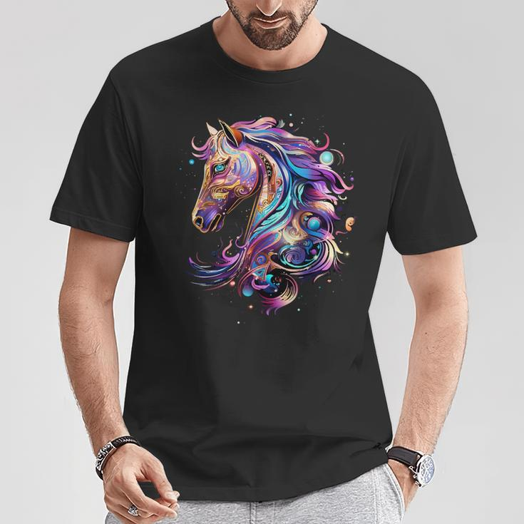Pferd Für Dorfkinder & Pferdeliebhaber Geschenk T-Shirt Lustige Geschenke