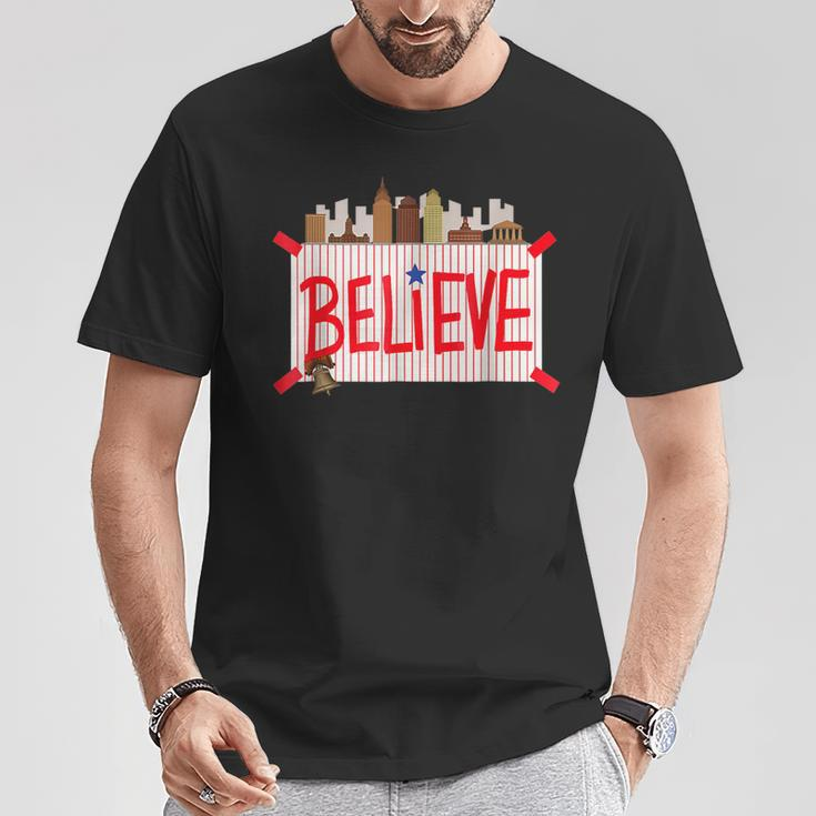 Philly Believe Ring The Bell Philadelphia Baseball Player T-Shirt Unique Gifts