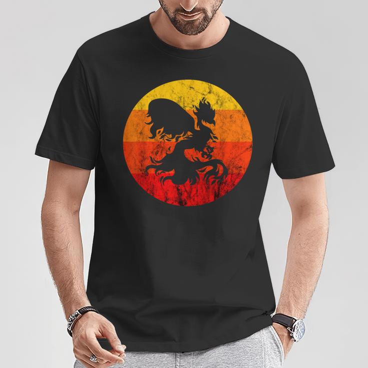 Phoenix Mythical Rebirth Fire Bird Vintage Retro Sunset T-Shirt Unique Gifts