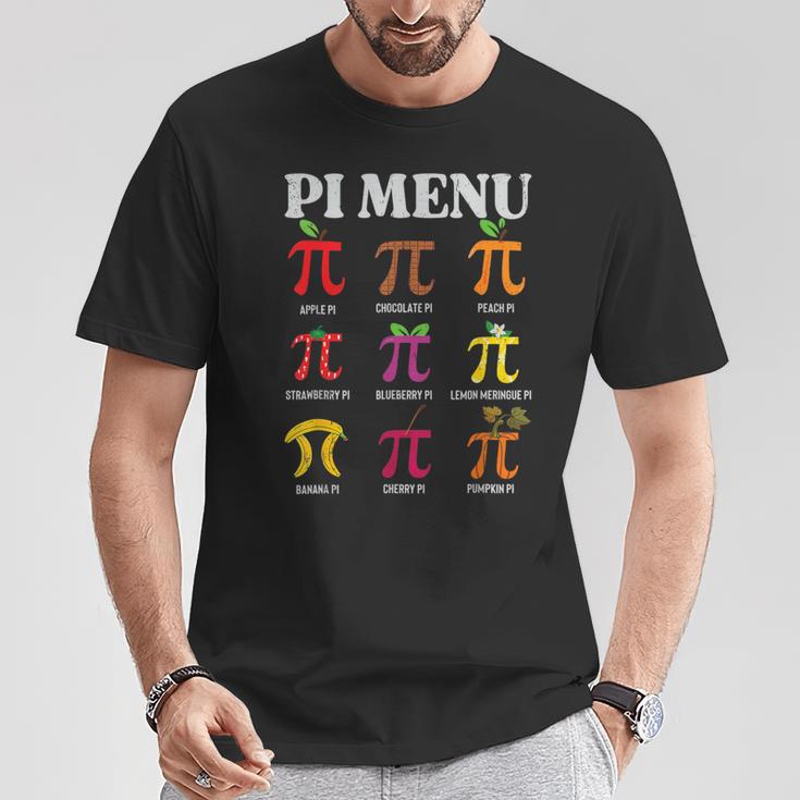 Pi Day Menu Math Lover Geek Pi Day 3 14 Science Teacher T-Shirt Unique Gifts