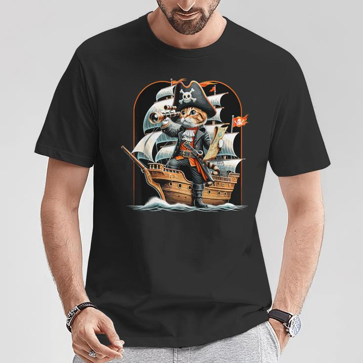 Pirate Cat Adventure T-Shirt Unique Gifts