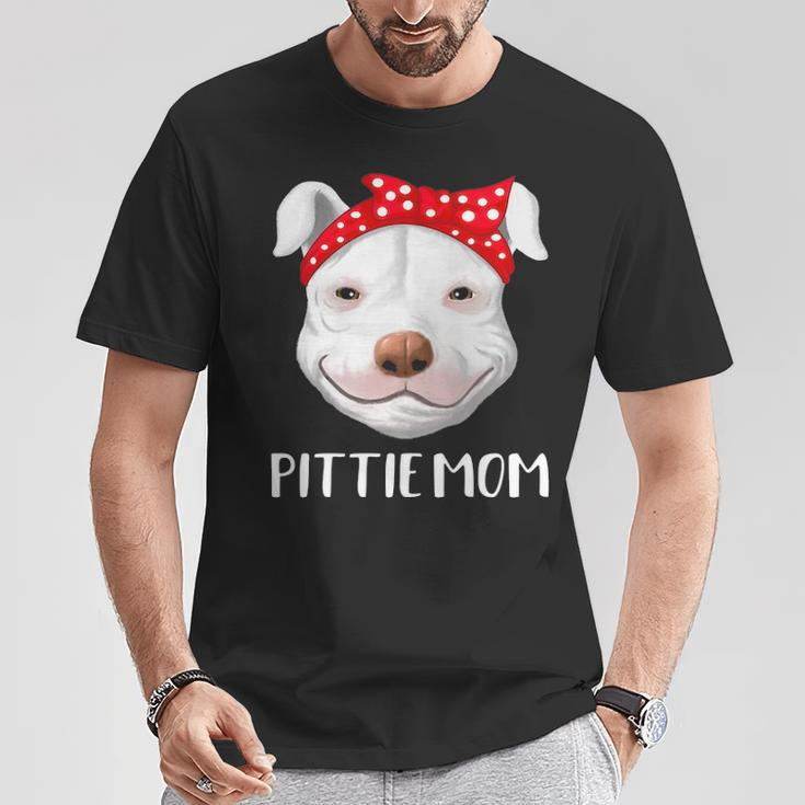 Pitbull Dog Lovers Pittie Mom Pit Bull T-Shirt Unique Gifts
