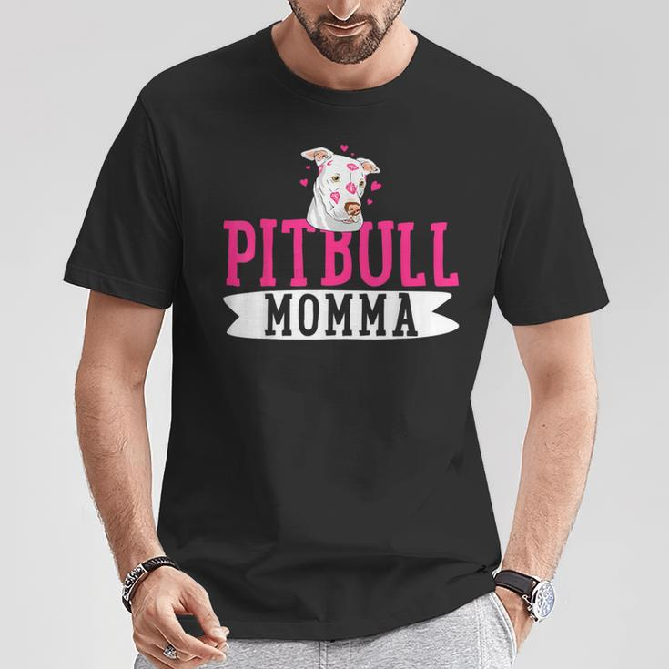 Pitbull Momma Pit Bull Terrier Dog Pibble Owner Mother's Day T-Shirt Unique Gifts