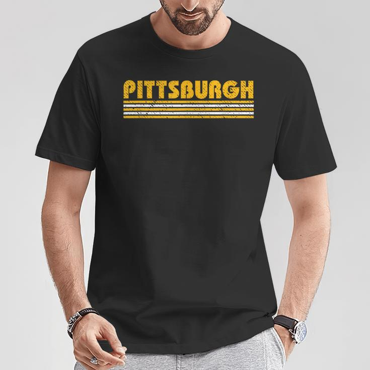 Pittsburgh Vintage 80S Retro Style T-Shirt Unique Gifts