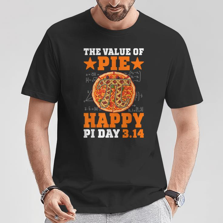 Pizza Math 314 Pi Symbol The Value Of Pie Happy Pi Day T-Shirt Unique Gifts