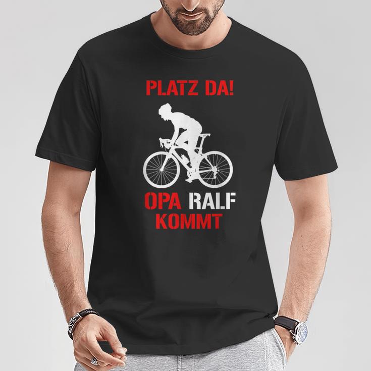 Platz Da Opa Ralf Kommt Cycling Jersey For Opi Ralf T-Shirt Lustige Geschenke