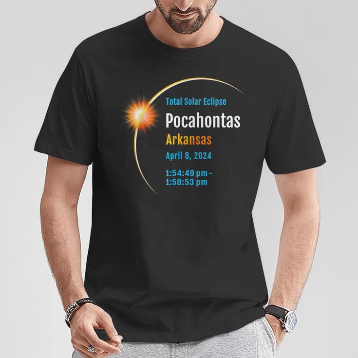 Pocahontas Arkansas Ar Total Solar Eclipse 2024 1 T-Shirt Unique Gifts