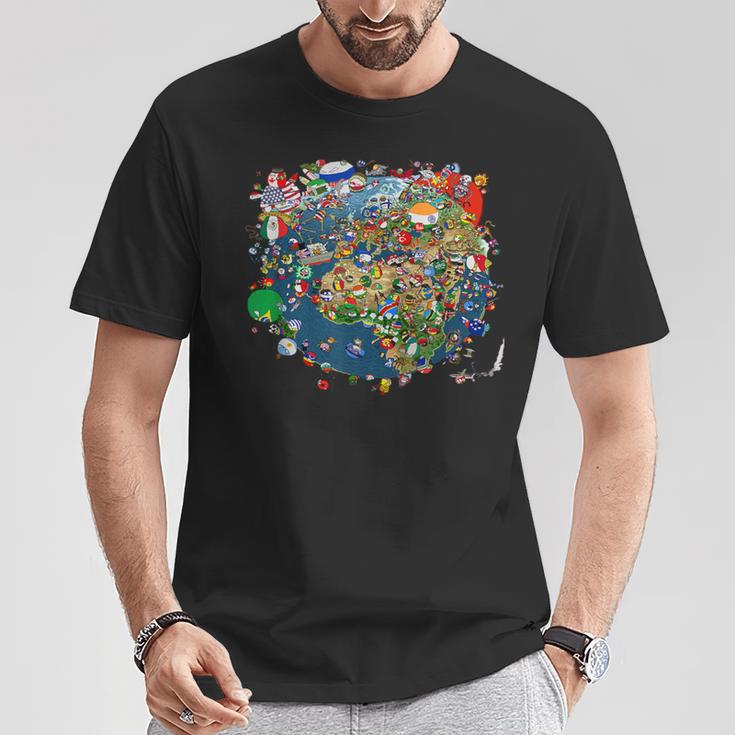 Polandball World T-Shirt Lustige Geschenke