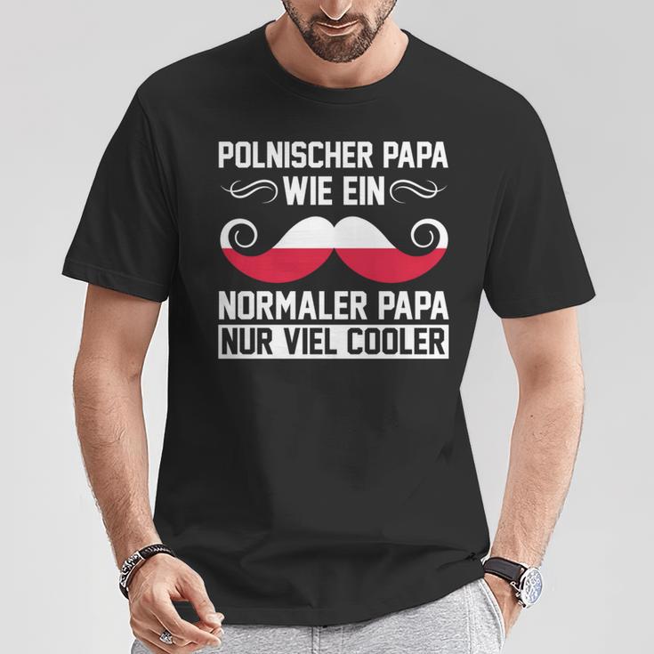 Polnischer Papa Polenateratertag Pole Polnisches T-Shirt Lustige Geschenke