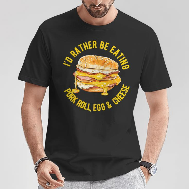 Pork Roll Egg And Cheese New Jersey Pride Nj Foodie Lover T-Shirt Unique Gifts