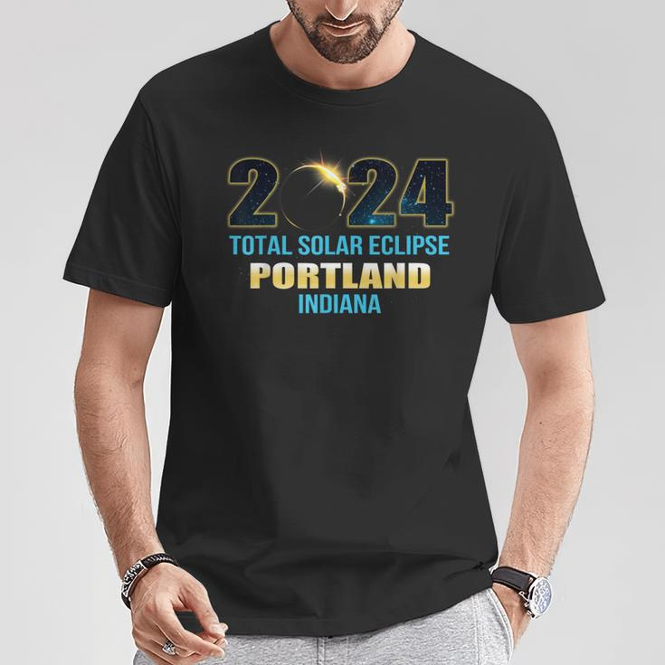 Portland Indiana Total Solar Eclipse 2024 T-Shirt Unique Gifts