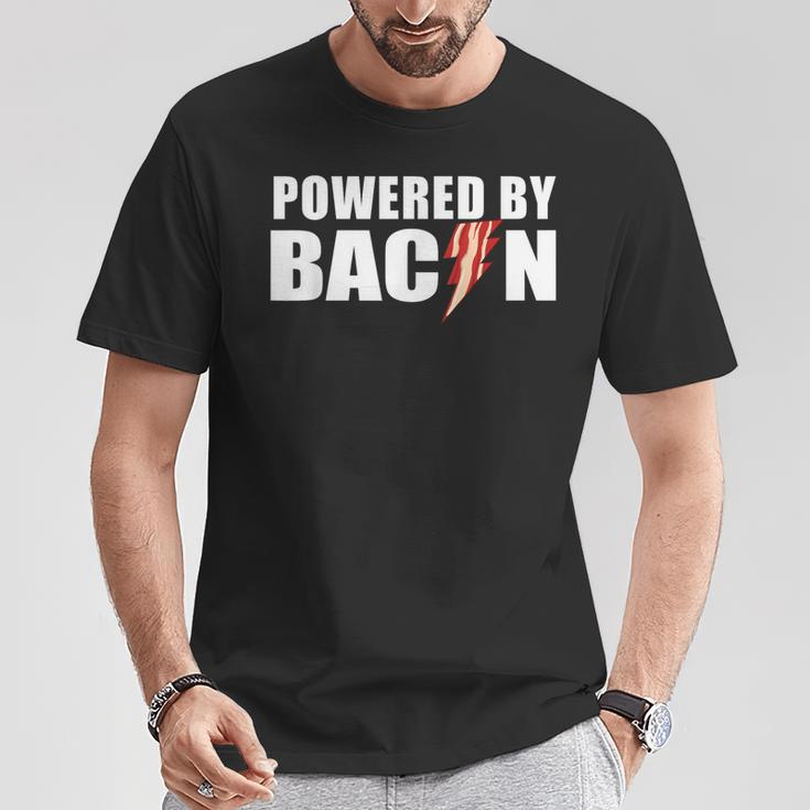 Powered By Bacon T-Shirt Unique Gifts