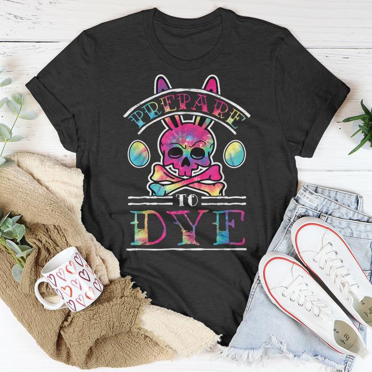 Prepare To Dye Skull And Crossbones Easter Bunny T-Shirt Unique Gifts