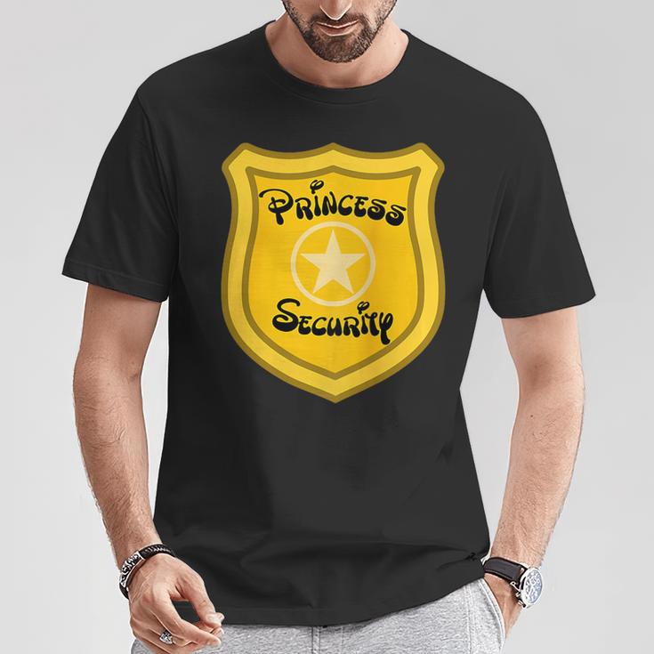 Princess Security Guard Family Birthday Dad Mom Daughter T-Shirt Unique Gifts