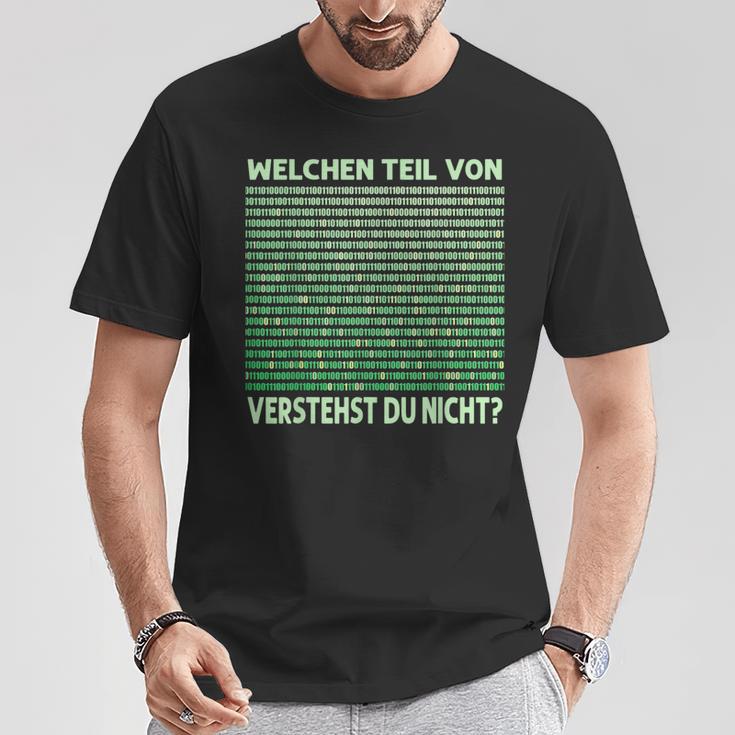 Programmer Admin Which Partonerstehst Du Nicht T-Shirt Lustige Geschenke