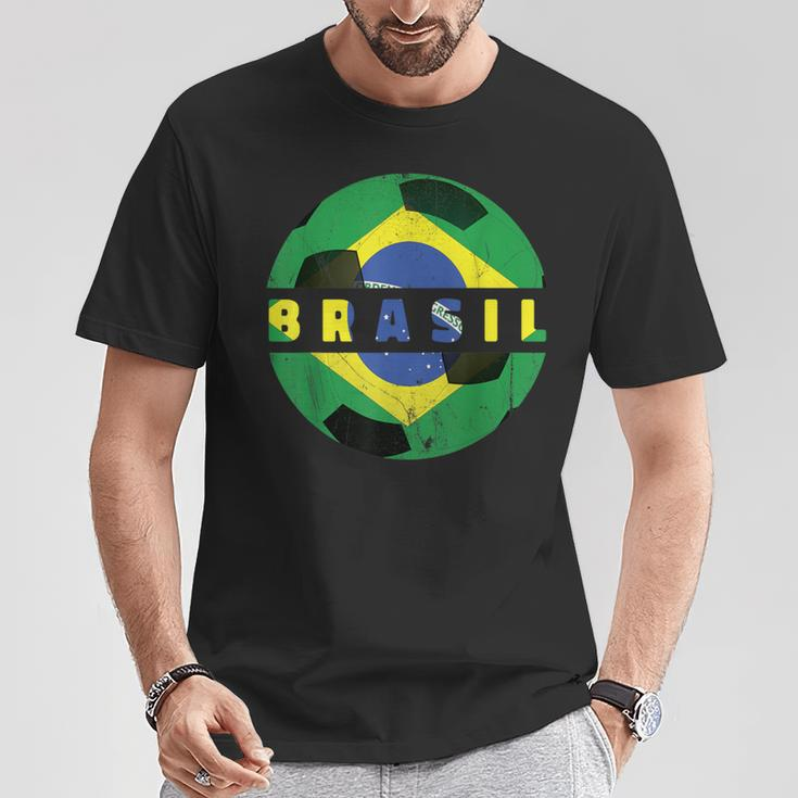 Projeto Do Brasil De Futebol Brazil Flag Soccer Team Fan T-Shirt Unique Gifts