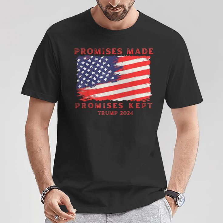 Promises Made Promises Kept Vote Trump 2024 T-Shirt Unique Gifts