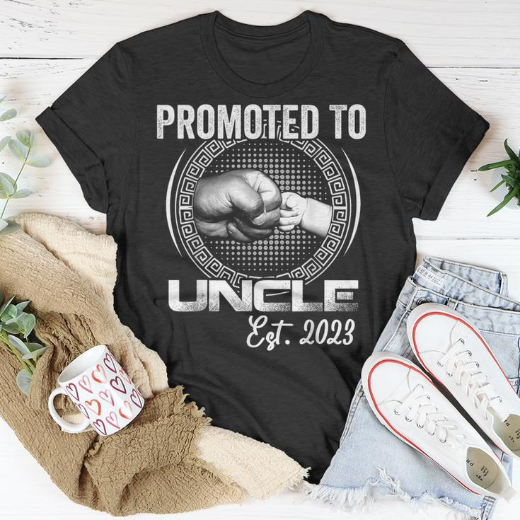 Promoted To Uncle 2023 First Time Fathers Day New Uncle T-Shirt Unique Gifts