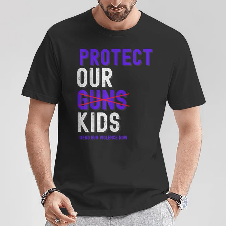 Protect Children Not Guns Orange End Gun Violence T-Shirt Unique Gifts