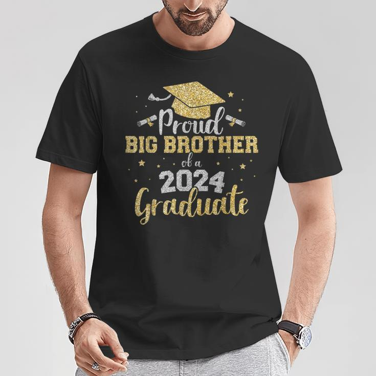 Proud Big Brother Class Of 2024 Graduate Senior Graduation T-Shirt Personalized Gifts