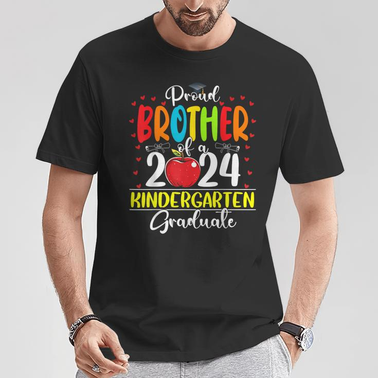 Proud Brother Of A Class Of 2024 Kindergarten Graduate T-Shirt Funny Gifts