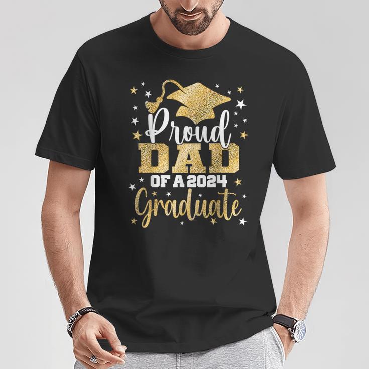 Proud Dad Of A 2024 Graduate Class Senior Graduation T-Shirt Unique Gifts