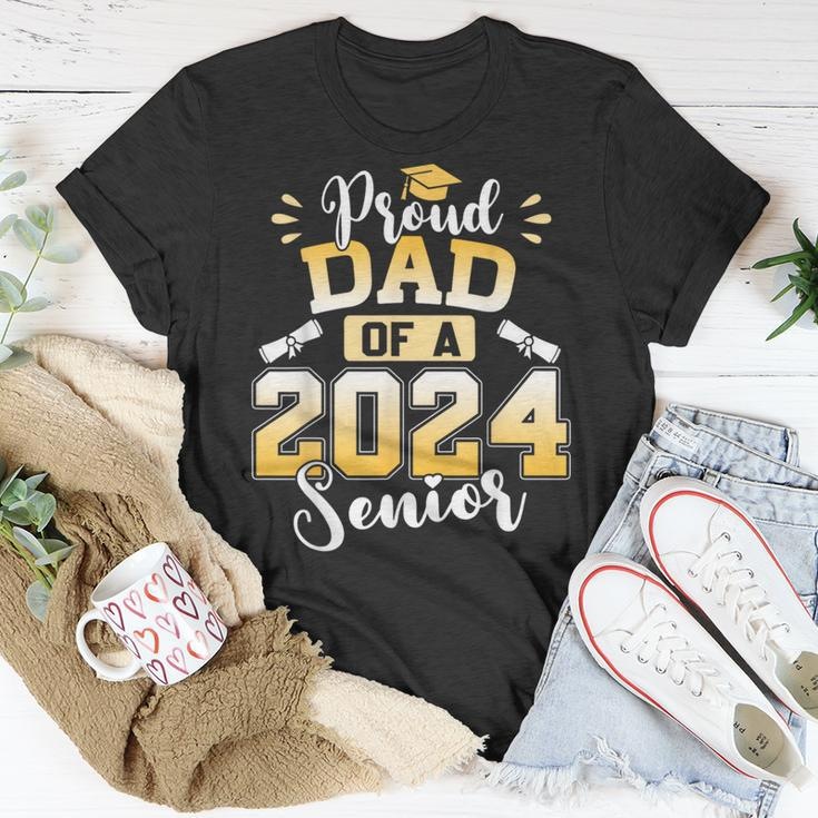 Proud Dad Of A 2024 Senior Graduation T-Shirt Funny Gifts