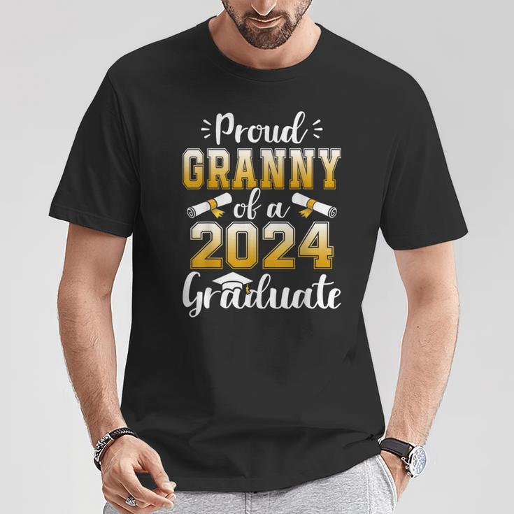 Proud Granny Of A Class Of 2024 Graduate Senior Graduation T-Shirt Funny Gifts