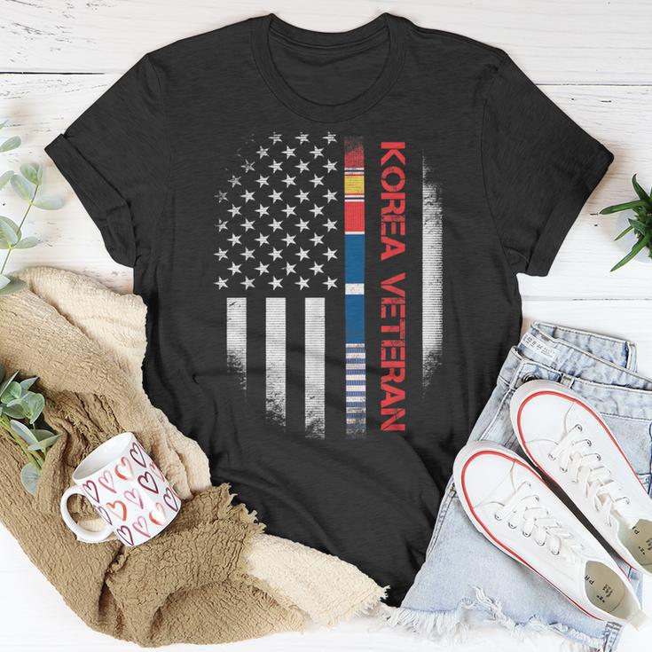 Proud Korea Veteran Us FlagKorean War Military T-Shirt Unique Gifts