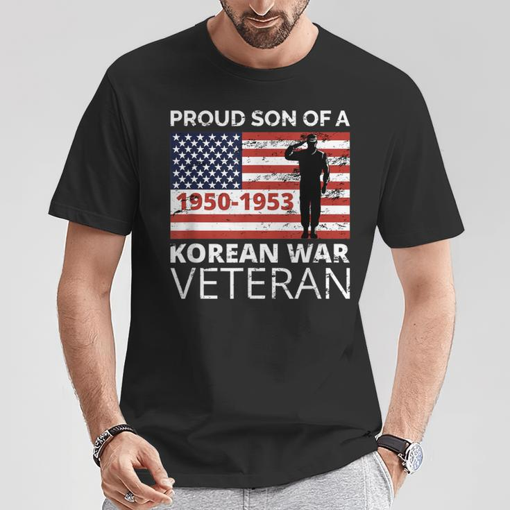 Proud Son Of A Korean War Veteran For Military T-Shirt Unique Gifts