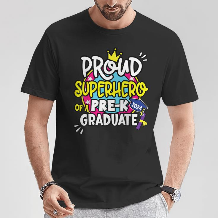 Proud Superhero Of A 2024 Boys Girls Pre-K Crew Graduation T-Shirt Unique Gifts