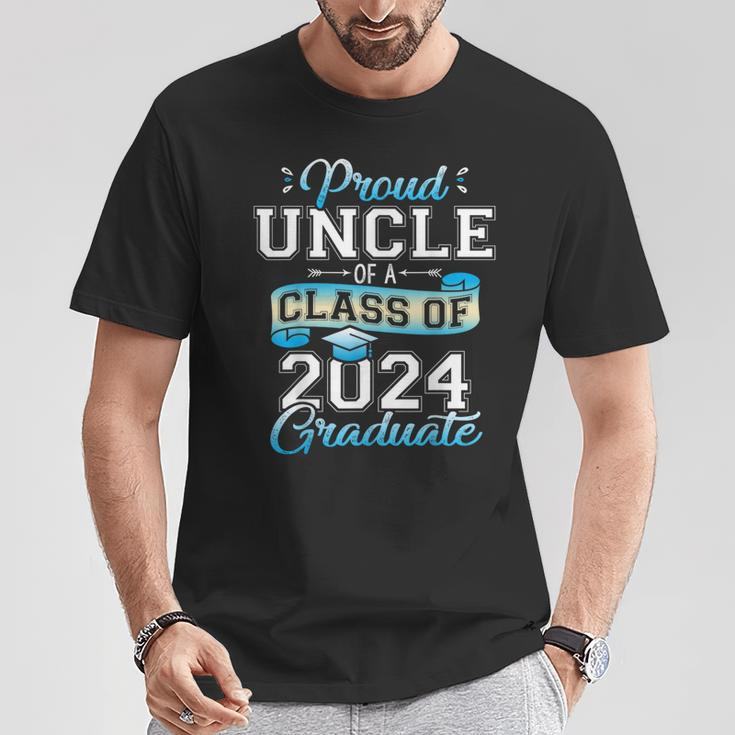 Proud Uncle Of A Class Of 2024 Graduate Senior 2024 T-Shirt Unique Gifts